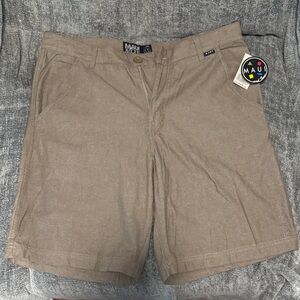 Maui and Sons Brown Flat Front Shorts